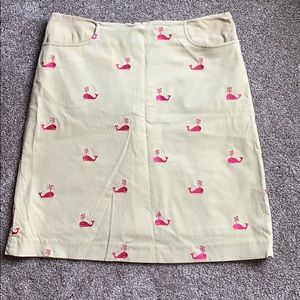 Lilly Pulitzer corduroy khaki skirt